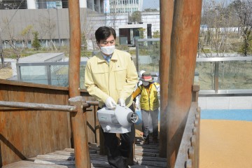 이춘희 세종시장, 시민일제소독의 날 일상 속 생활소독 실천