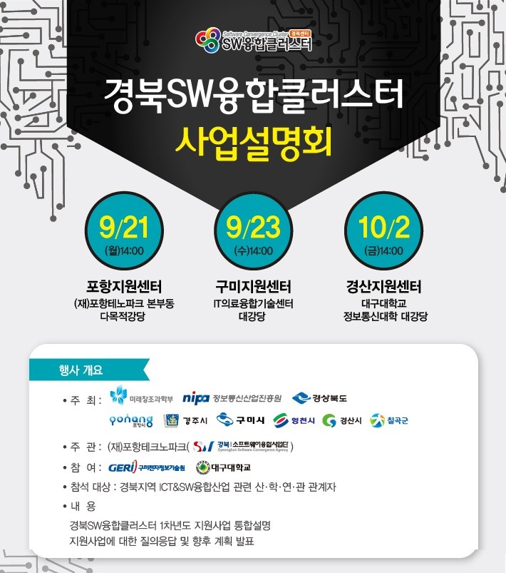 구미전자정보기술원, 경북SW융합클러스터사업 일환