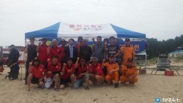 김용태 울진소방서장, 119시민수상구조대 현장점검 및 격려방문