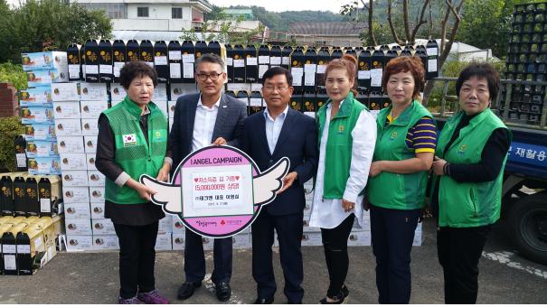 ㈜테크엔 이영섭 대표, 사랑의 김 전달 