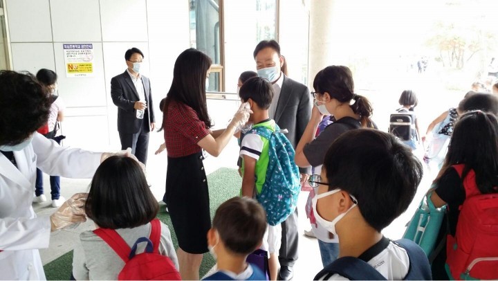 설동호 대전시교육감, 메르스 대응 점검을 위한 학교 현장 방문