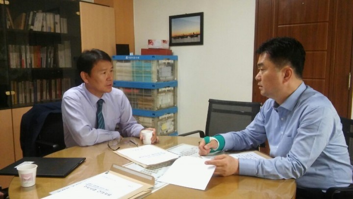 계룡시 전준호 부시장, 김종민 국회의원 당선인 방문 
