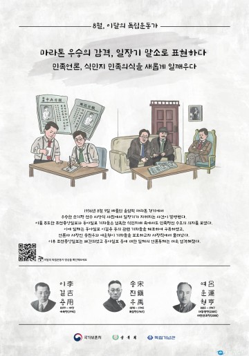 2021년 8월의 독립운동가 이길용, 송진우, 여운형 선생