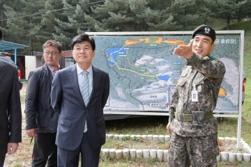 이춘희 세종시장, 향토예비군 훈련 격려
