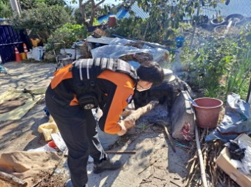 해남소방서 119 생활안전순찰대 생활 속 화재 위험요소 제거 활동