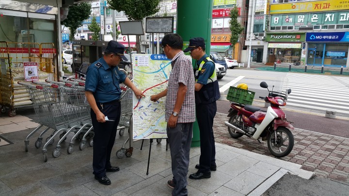 도통지구대, 주민밀착형 탄력순찰제 홍보