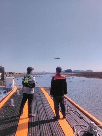 태안해경, 민간해양구조대와 태풍 피해 예방순찰