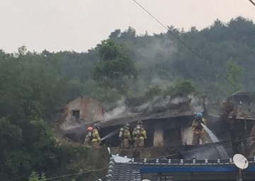 벌교읍 봉림마을에서 발생한 주택화재 보성소방서완전 진압
