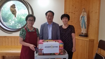 대전 중구의회 하재붕 의장, 추석 앞두고 노인복지시설 위문 격려!