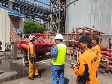 광양소방서 금호119안전센터, 포스코케미칼 합동소방훈련 실시