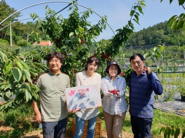 영덕키토산체리농장 강동국 대표, 체리나무 한 그루 열매 매년 기증