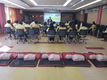 순천교육지원청, 2019 안전한국 훈련 연계 심폐 소생술 교육