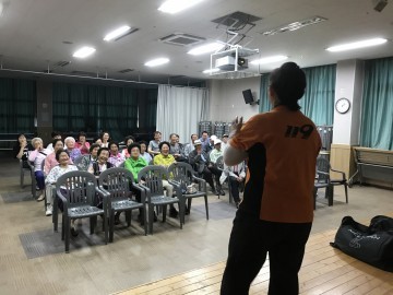 홍교119안전센터 찾아가는 소방안전교육 - 보성노인복지관