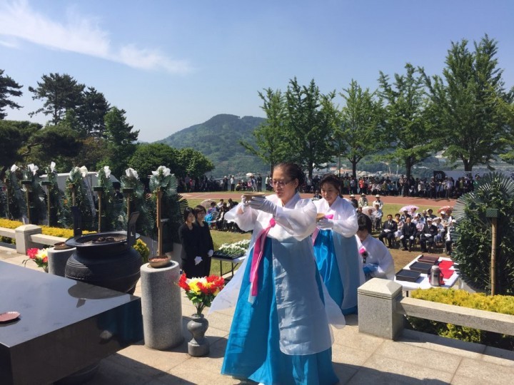통영시, 제60주년 현충일 행사 진행