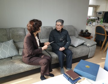 충북남부보훈지청, 설 명절 맞아 생존 애국지사 위문