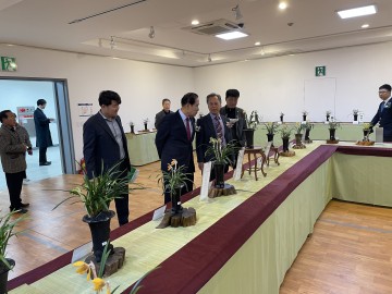 진도난우회, 춘란 전시회 개최…150점 출품