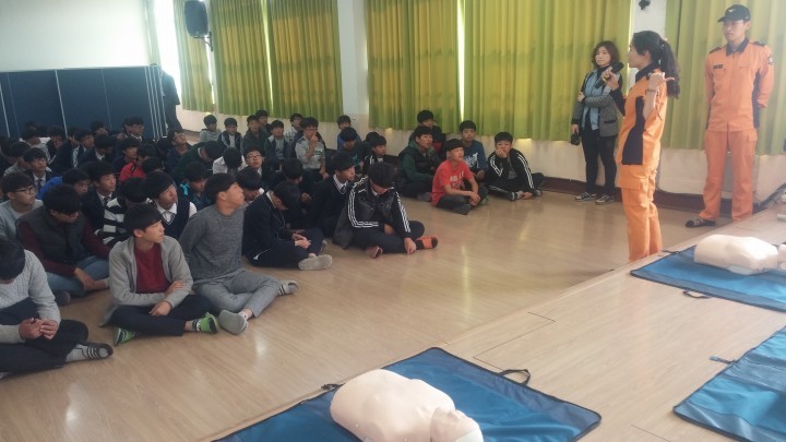 보성소방서, 벌교중학교 심폐소생술 및 자동제세동기 교육 