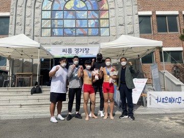 제102회 전국 체육대회에서 태안고 씨름부 금빛 쾌거