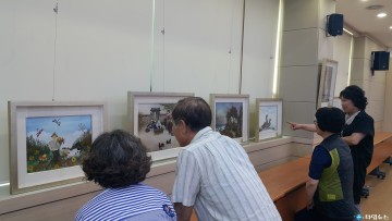 조령산자연휴양림 꽃누르미 전시회 10일~8.31일 개최