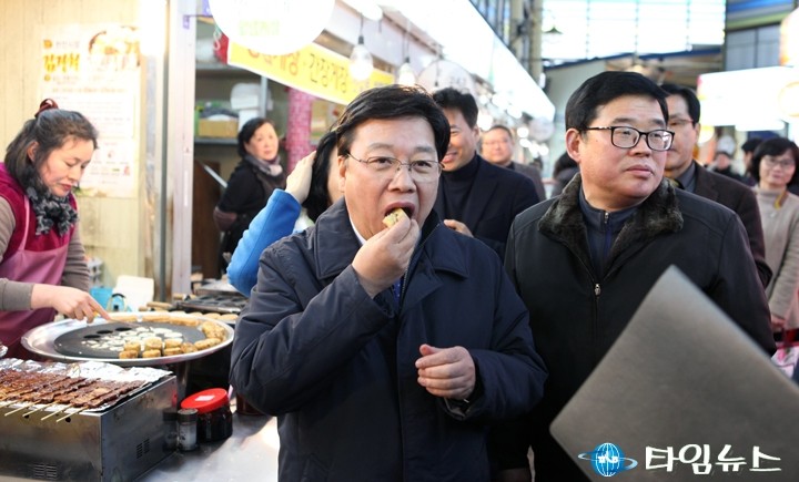 권선택 대전시장, 풀빵은 역시 겨울이 최고!