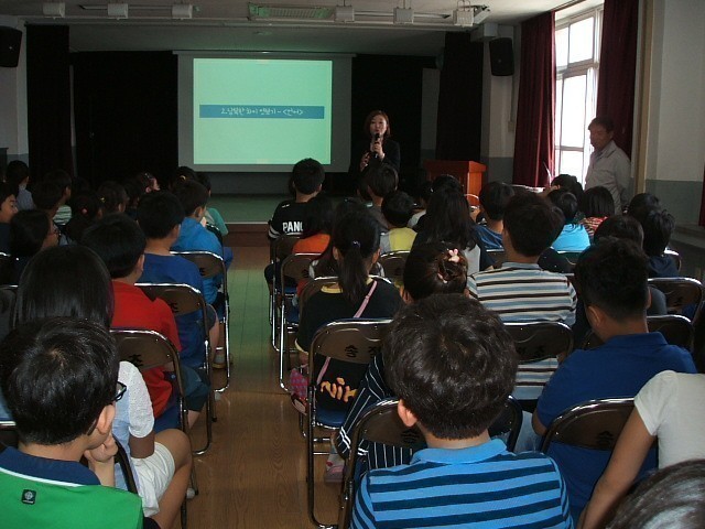 송정초등학교 통일 순회교육 실시 