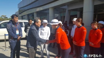 이현준 군수, 제97회 전국체전 출전 예천군 선수단 격려