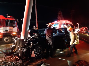 무안소방서 119구조대, 단독 교통사고 1명 신속구조