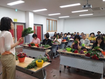 울진군, 생활원예반 교육과정 운영 