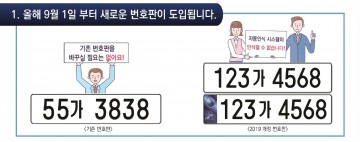 영주시, 새 차량번호판 변경…‘인식시스템 업데이트 홍보’