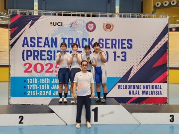 상주시청 실업팀, 2025 아세안 트랙 시리즈에서 7개 메달 획득