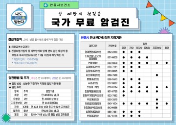 "국가 암 검진" 생일처럼 잊지 말고 챙겨주세요~!