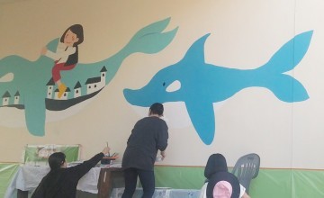 행복재활원·요양원, '사랑과 희망' 벽화그리기