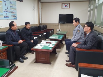 유기석 신임 봉화경찰서장  대한노인회 봉화군지회 방문