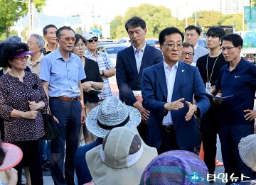 조원휘 대전시의회 의장, 트램 2호선 정거장 현장 점검