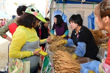 풍기인삼축제장에서 인삼 사고 자동차도 선물받자