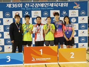 김천시청 장애인 배드민턴단 금3, 은1 획득!!