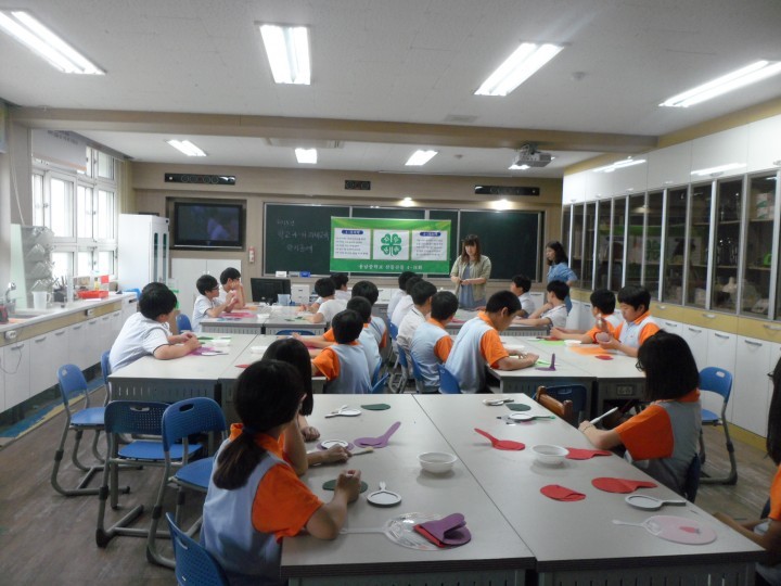 사천시, 학교4-H회원 과제 교육 실시