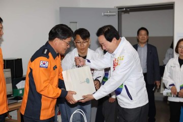 박홍률 목포시장, 전국장애인체전 대회운영본부 격려