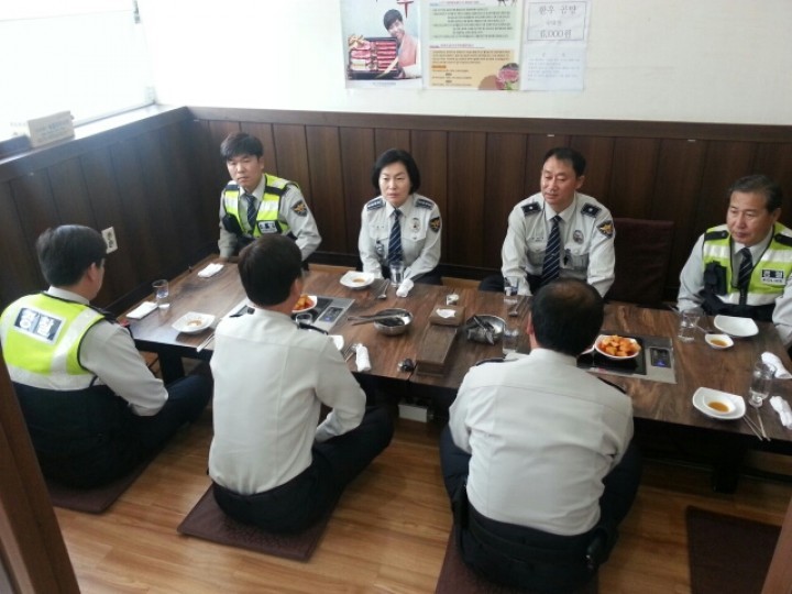 갈비탕 먹고 힘내세요~!, 경찰서장 지역경찰 오찬 간담회 실시