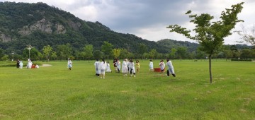 경천섬은 지금 아이들의 물놀이터로 변신중!
