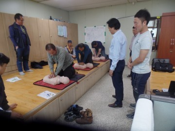 청원구  도로․하수기동반 공무직 심폐소생술 교육 