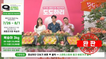 세종시, ‘완판 행진’ 조치원복숭아축제 성황리 마무리!