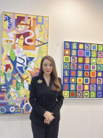 아트컬러리스트 김민경 작가, 아시아 호텔 아트페어 부산 2023 행운의 컬러 특별전 전시