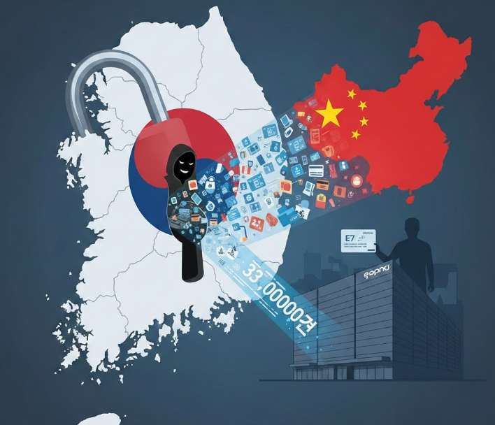 [타임뉴스 기자칼럼] 3,300만 건 유출하고 중국 도주... ‘데이터 안보’ 구멍 뚫린 대한민국
