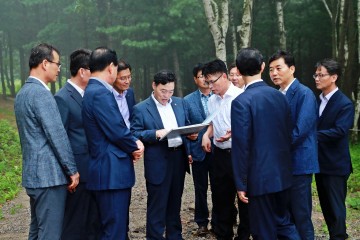 법무부 차관 태백시 교정시설 신축 후보지 현장방문