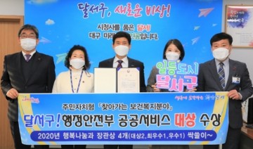 2020년 주민자치형 공공서비스 구축사업 대상 받은 달서구