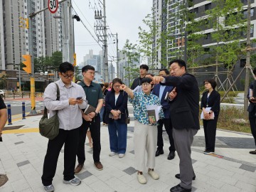 송인석 대전시의회 의원, 천동초 통학로 교통불편 해소 위해 현장 점검