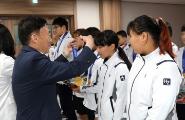 대전시교육청, 제48회 전국소년체육대회 입상선수 포상 수여식 진행