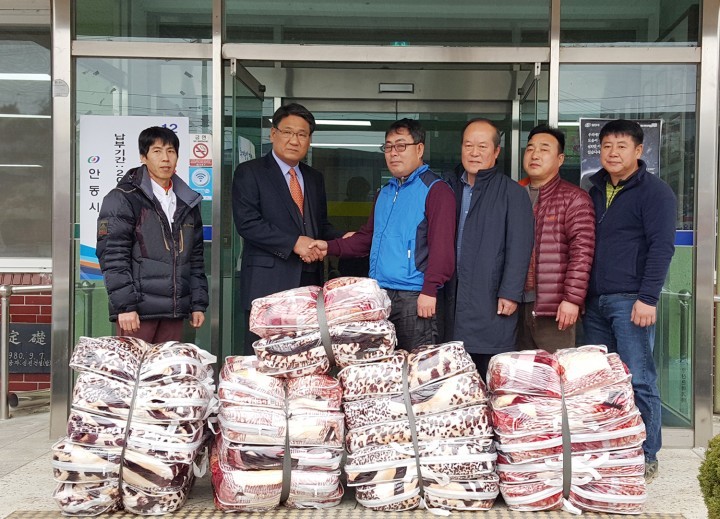 풍산읍청년회, 겨울이불로 전하는 따뜻한 이웃사랑