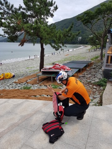 여수소방서, 해수욕장 안전점검 예방순찰 강화